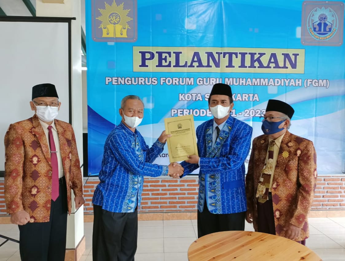 Muhdiyatmoko Terpilih Pimpin Forum Guru Muhammadiyah Solo 2021-2023